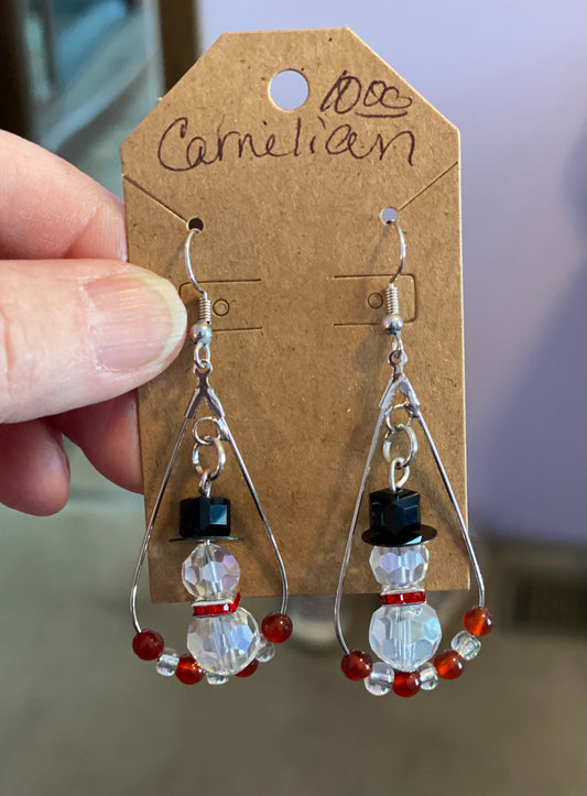 Snowman Earrings