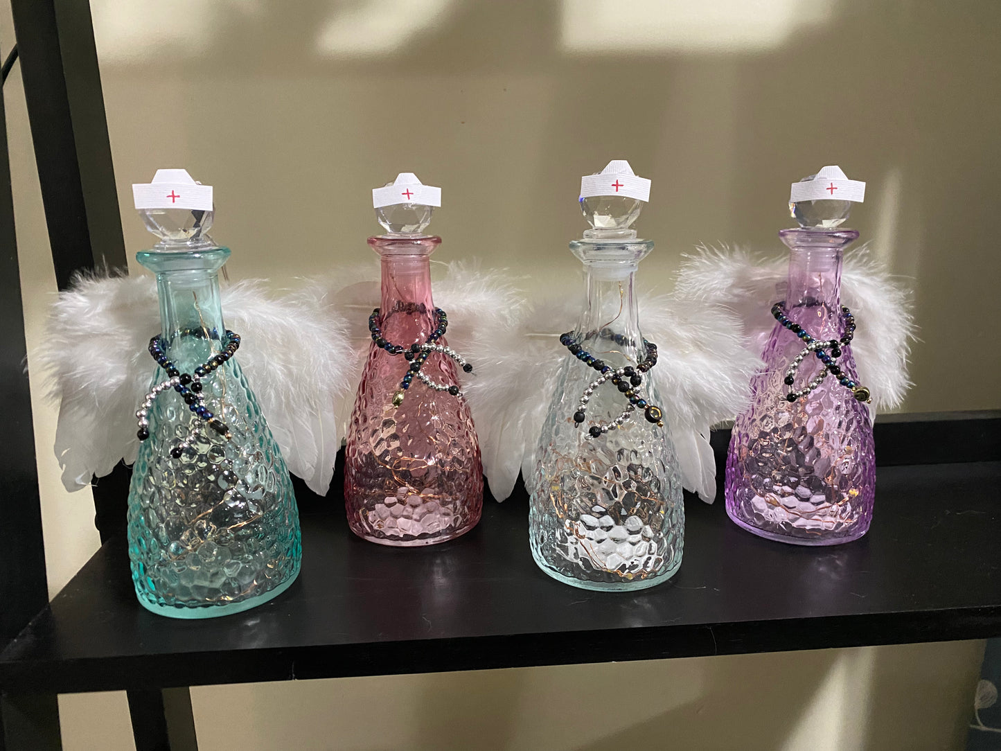 Lighted Angel Nurse Bottle
