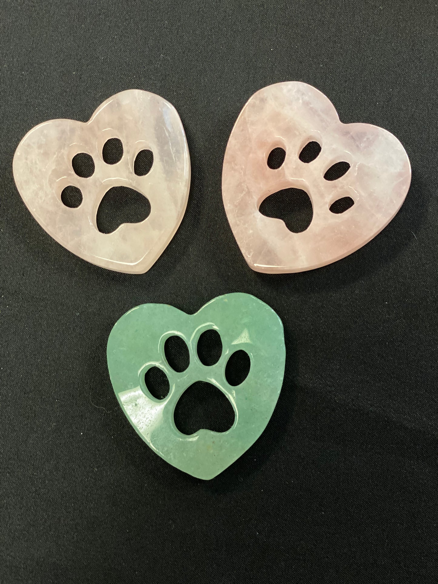 Paw print hearts