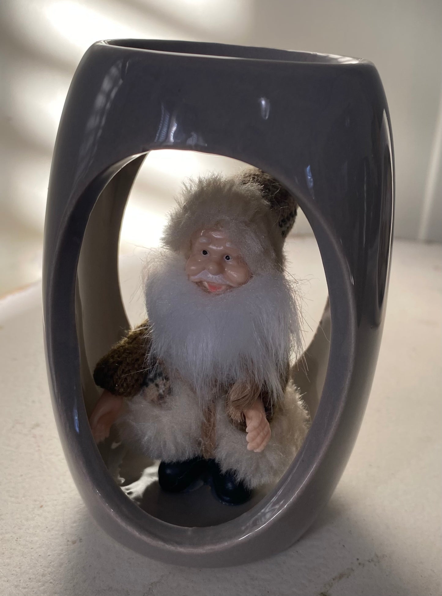 Vintage inspired Santa Votive