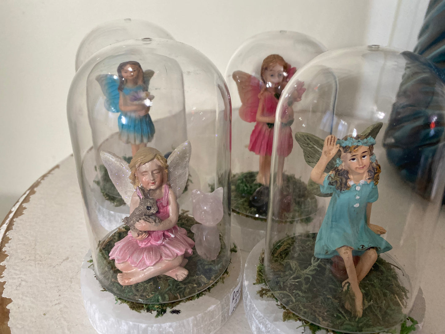 Whimsical Fairies on Selenite base