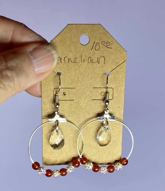 Sparkly Earrings, Silver