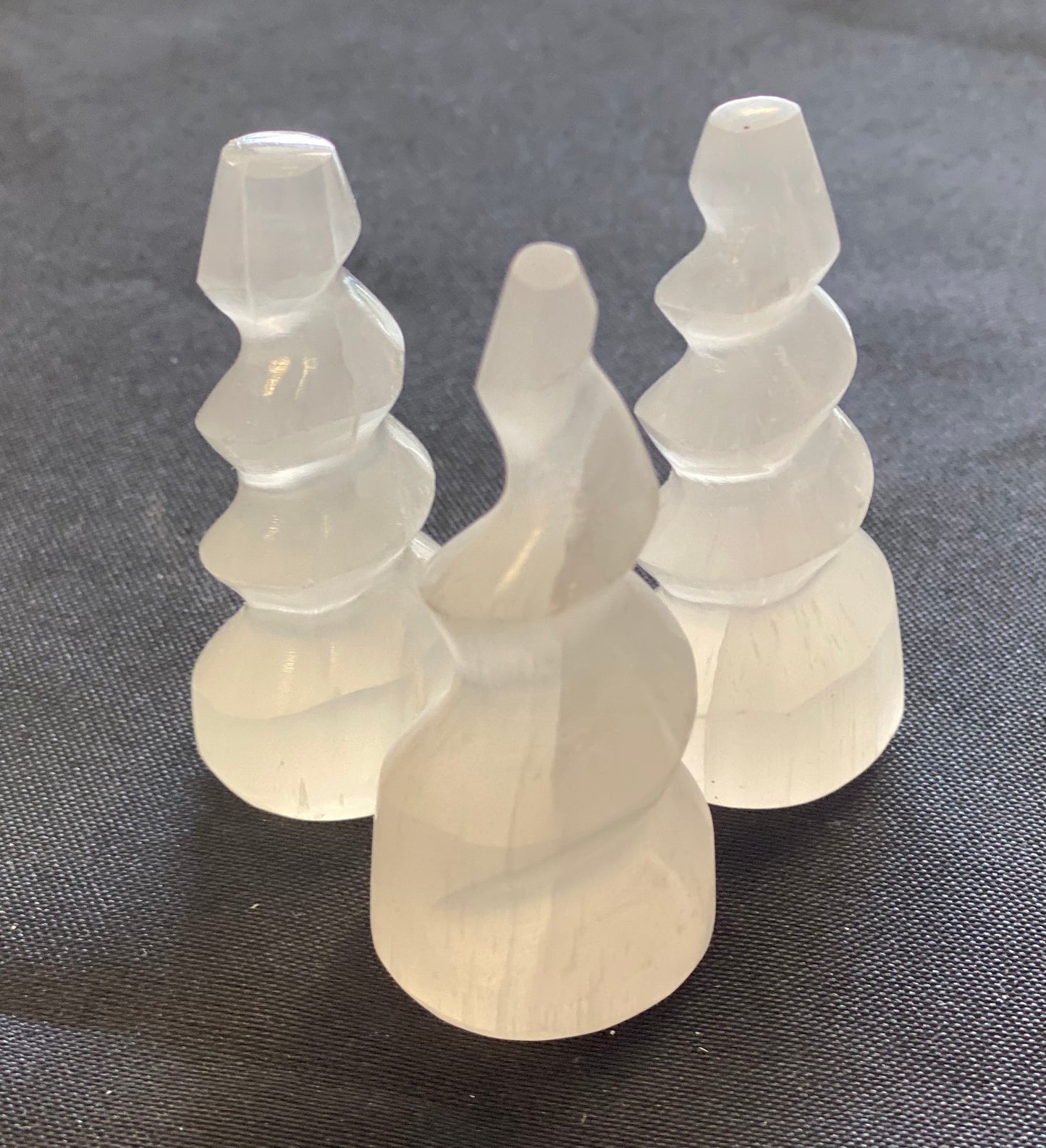 Selenite Unicorn Horn